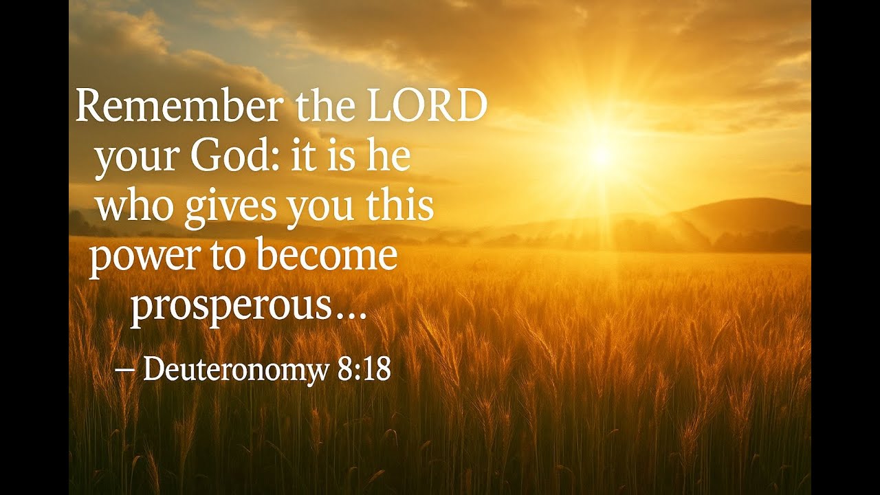 God Gives the Power to Prosper – Deuteronomy 