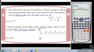 #Grade 12 Math (Ch 5 - Section B - part 1) From Math Journal