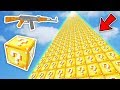 SİLAHLI 999.999.999 METRE ŞANS BLOKLARI KULESİ - Minecraft