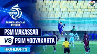 PSM Makassar VS PSIM Yogyakarta - Highlights | BRI Super League 2025/26
