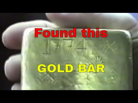 Spanish Gold Bar Found, video footage of the gold bar