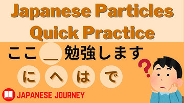 Japanese Particle Practice Quiz - Beginner