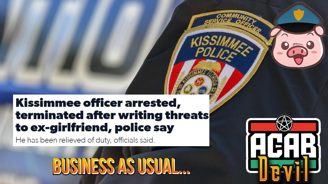 Florida Cop TERMINATED and ARRESTED for written threats to ex-girlfriend