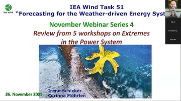 Webinar Extreme Events in the Power System, a review of 5 workshops on the topic