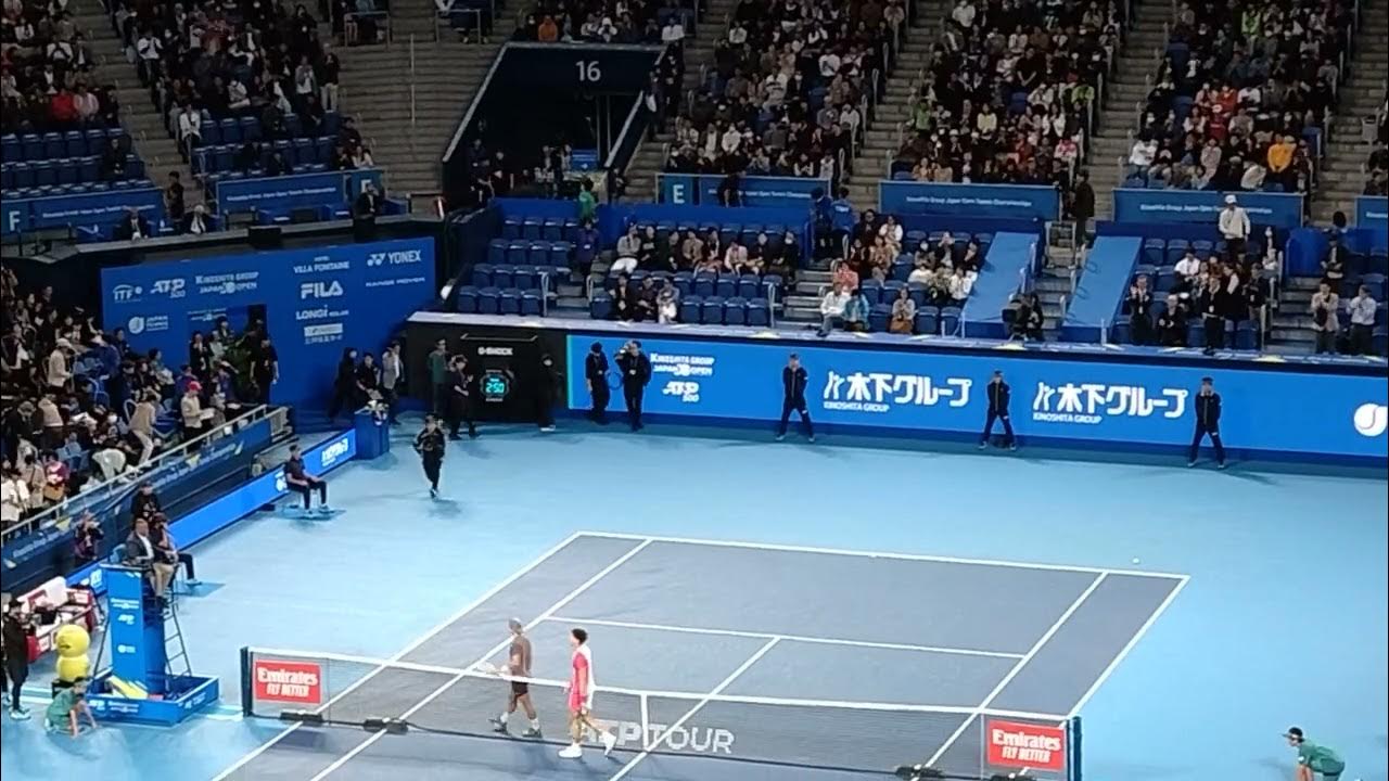 Ben Shelton's Match Point against Giron at Japan tennis open 2023 YouTube