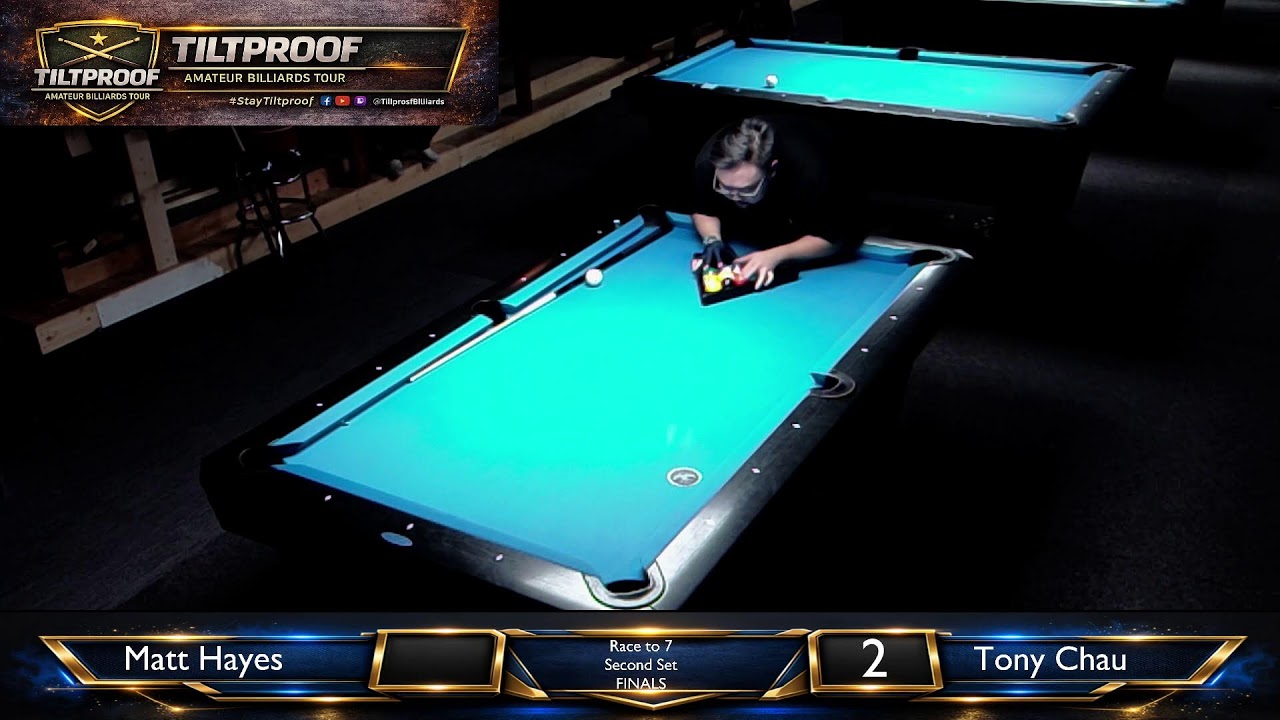 Image of video the Tiltproof Amateur Billiards Tour Stop #4 of 10  Matt Hayes vs Tony Chau 7
