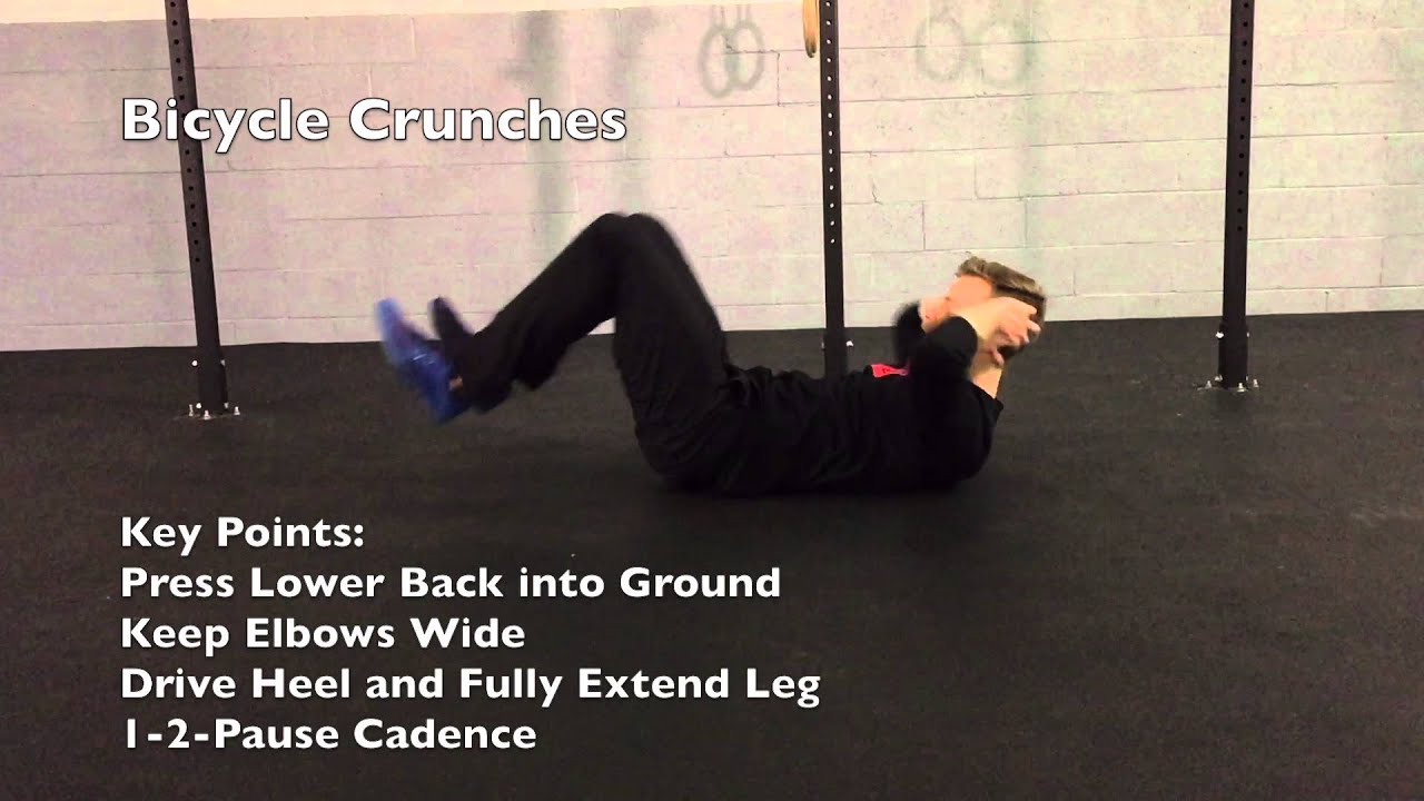 Bicycle Crunches frisbee games
