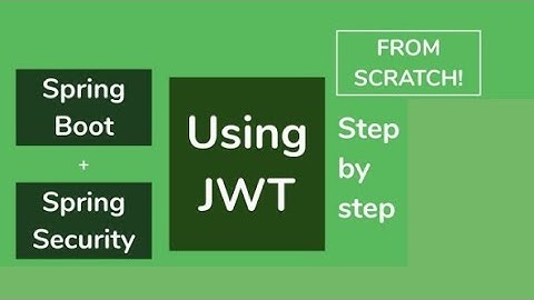 Spring boot JWT authentication with database | Part Two