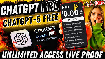 ChatGPT 5 Pro/Plus FREE & Unlimited Access | ChatGPT 5 Pro for Free | VEO 3 Free Unlimited #chatgpt