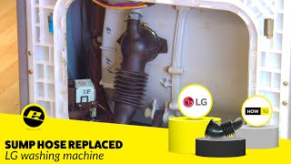 LG Washing Machine Sump Hose Replacement - Easy Sump Hose Change!