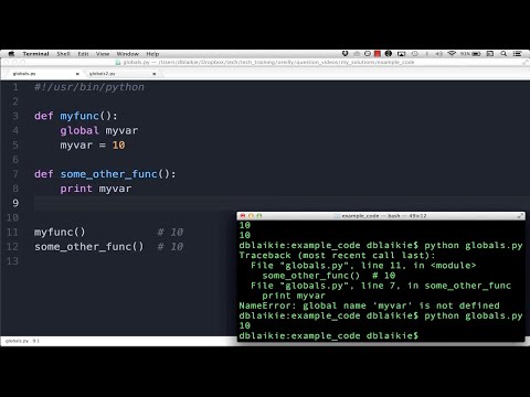 Video: Co je globální konstanta v Pythonu?