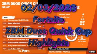 Fortnite ZBM Duos Quick Cup Tournament (02/03/2023)