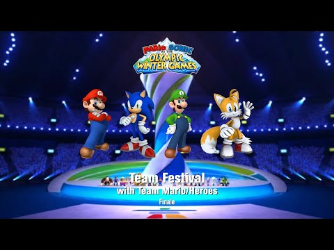 Mario & Sonic at the Olympic Winter Games Team Festival (Team Mario) Finale