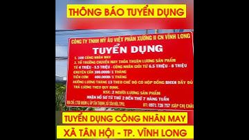THÔNG BÁO TUYỂN DỤNG CÔNG NHÂN MAY