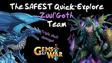 Gems of War - The SAFEST E12 Quick Kill Zuul