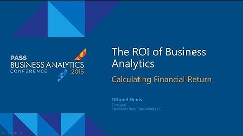 How to calculate ROI of analytics
