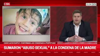 CASO LUCIO DUPUY: SUMARON "ABUSO SEXUAL" A LA MADRE