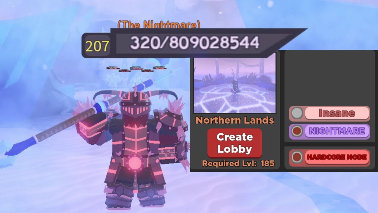 Northern Lands NM Hardcore Solo NO HIT RUN + NO Valhalla/Legendary Weapon Roblox Dungeon