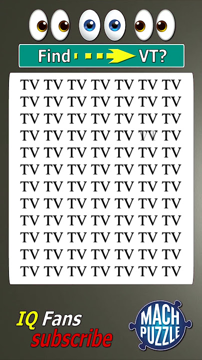 Find VT where? | Brain Teaser IQ Test #shorts #different #puzzles #opticalillusion #quiz