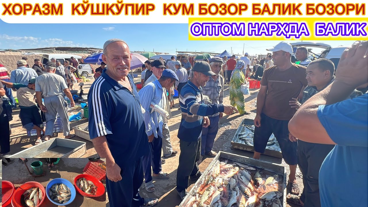 ХОРАЗМ  КЎШКЎПИР  КУМ БОЗОР БАЛИК БОЗОРИ ОПТОМ НАРХДА БУЙЕРДА БАЛИК 2-августа 2025 г.