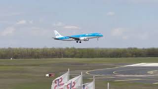 KLM Embraer 190 érkezik Amsterdamból #embraer, #KLM