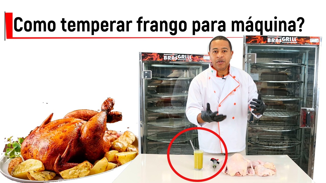 Como temperar o frango para assar na maquina? Fica molhadinho.