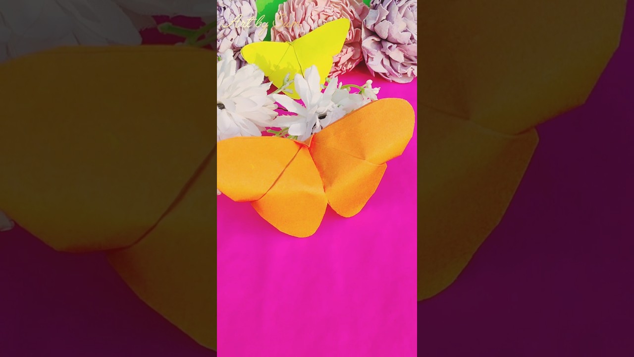 Origami Butterfly Making With Paper Easily | 