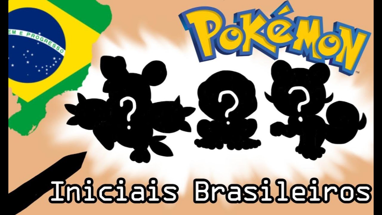 Criando pokemon iniciais pra uma região inspirada no Brasil