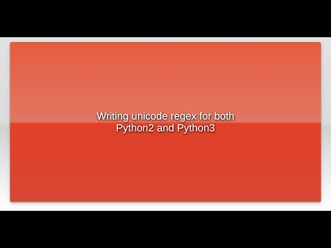 Writing unicode regex for both Python2 and Python3