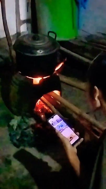 Tungku kayu bakar ala dapur pedesaan#shortsviral