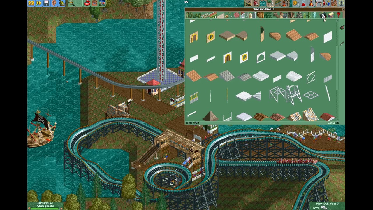 Building a mega park in OpenRCT2 - YouTube