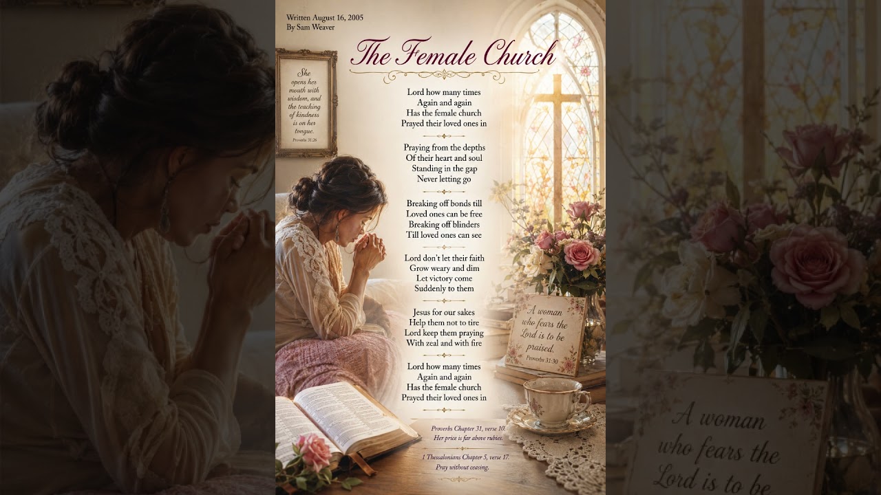The Female Church
Poetry by Sam Weaver 
Piano music by Judy Weaver
www.samweaver.org