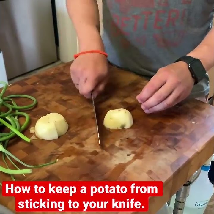 How to Cut Potatoes into Fries with a Knife (How to Cut Fries)  #ultragustibus 