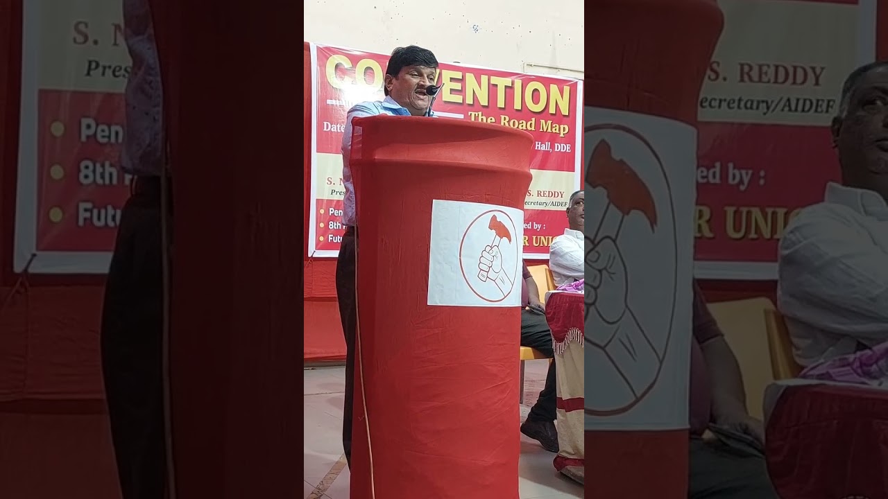 C. SRIKUMAR, GS / AIDEF is addressing at Convention_Road Map, organized by Mazdoor Union (OF DumDum)