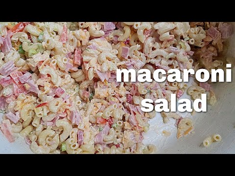 Video: Pasta Dan Salad Ham