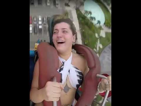 Slingshot Ride Girl Falls Out / Slingshot Ride Girl