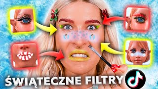 ♦ FILTRY Z TIKTOKA DECYDUJĄ! 🎅 cały makijaż świąteczny! ♦ Agnieszka Grzelak Beauty