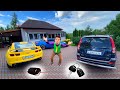 Mr joe on hover chooses sports car  races vs lada  opel  camaro