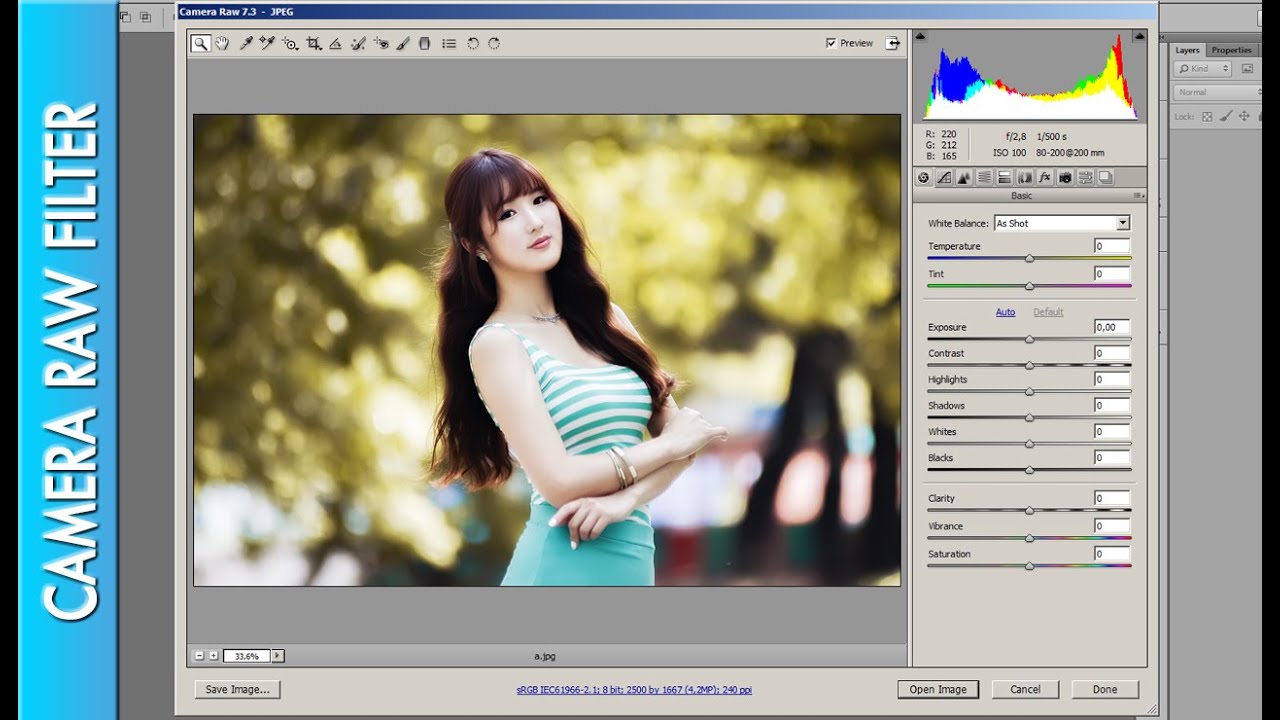 how to open camera raw in photoshop cs6