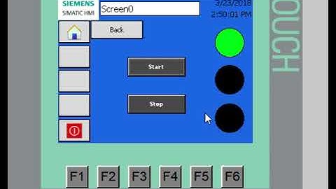 Simulación de semáforo en HMI controlado por PLC