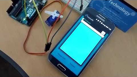 Arduino Uno 로 HC-06 블루투스 슬레이브 모듈을 사용해 스마트 폰으로 SG90 서보모터 제어해 보기