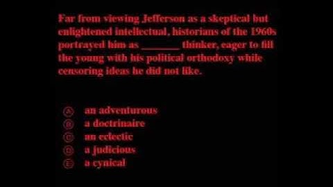 GRE Sentence Completion-Doctrinaire.mov