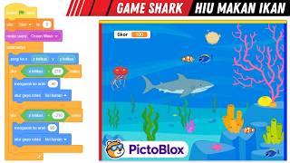 Cara Membuat Game Hiu Makan Ikan di PictoBlox | Tutorial Coding Game untuk Pemula screenshot 1
