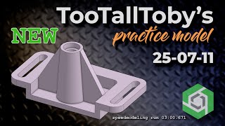 Onshape Speedmodeling Too Tall Toby Practice Model 25-07-11 = NEW MODEL