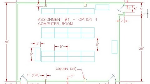 AutoCAD 20 days 2D CAD Exercise 15. Making a simple floorplan using Architectural Units.