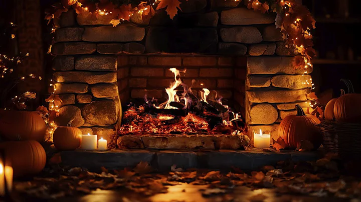 Cozy Autumn Fireplace 12 Hrs🔥 Crackling Fire Sounds for Peaceful Sleep [No Music]