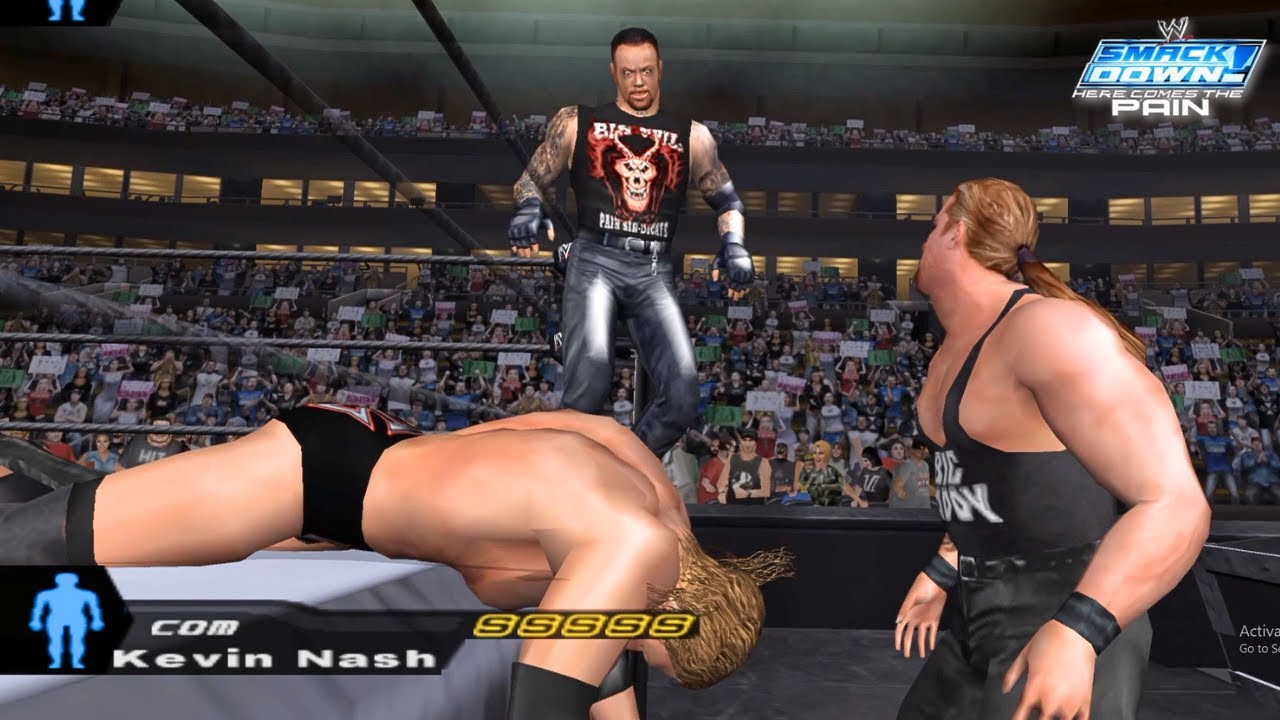 Undertaker vs Kevin Nash vs Triple H | WWE Smackdown Here Comes The Pain