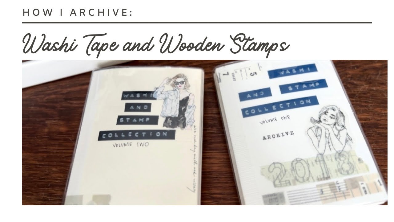 Stationery Organization: How I Archive Washi Tape and Wooden Stamps | My Washi and Stamp Collection