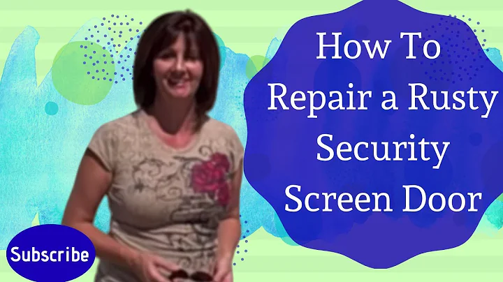 Quick Tip - Security Screen Door Repair by Realtor Kim Ward