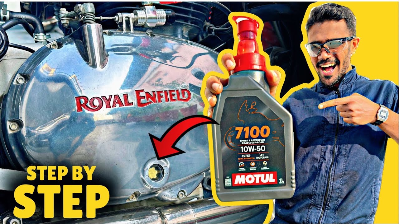 How to change Continental GT 650 ENGINE OIL at home .. EASY steps ✅ 10W 50 engine oil for GT